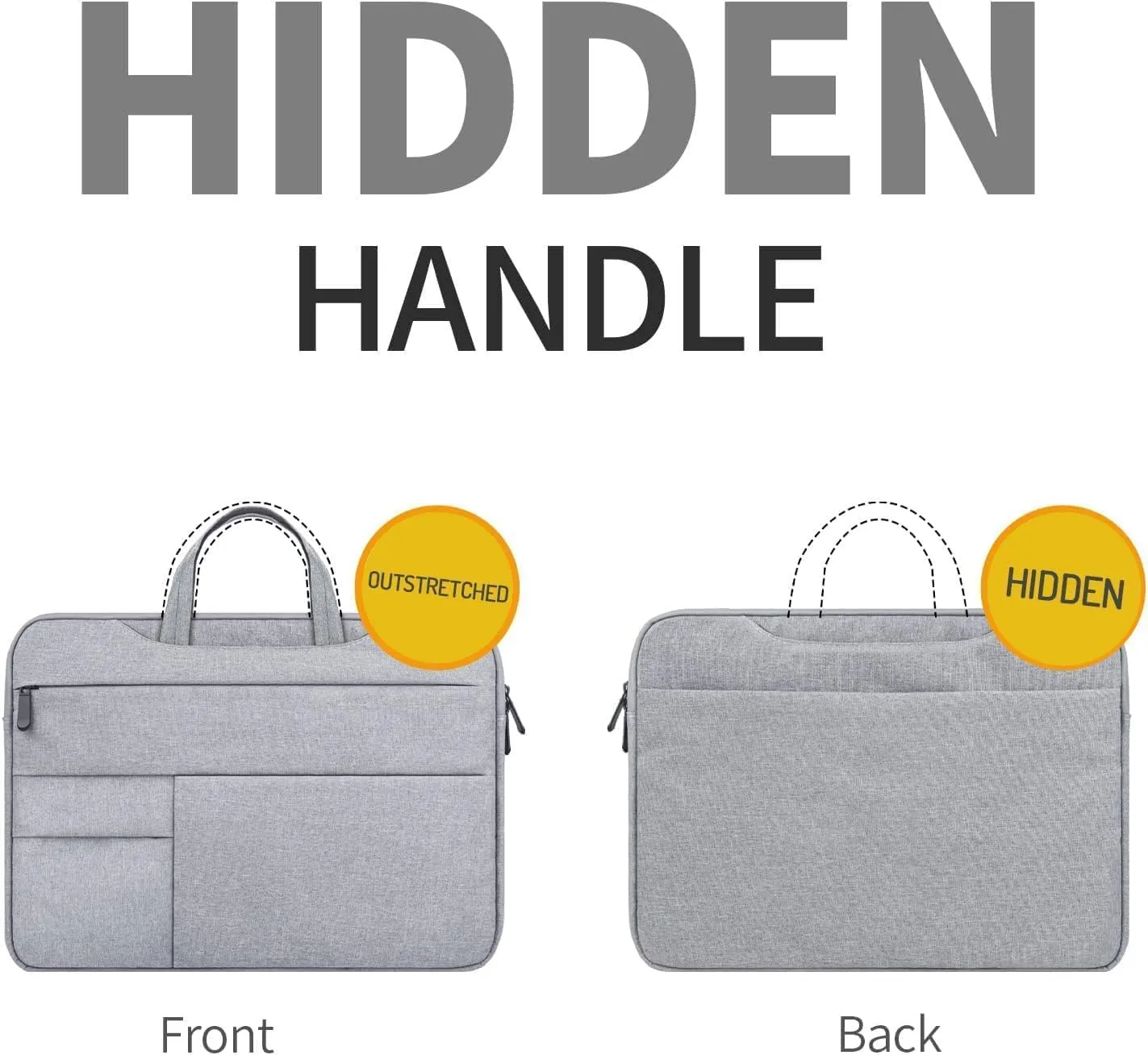 14" Water Resistant Laptop Briefcase Bag Compatible With Envy/Stream 14, IdeaPad/ThinkPad 14, Latitude 14