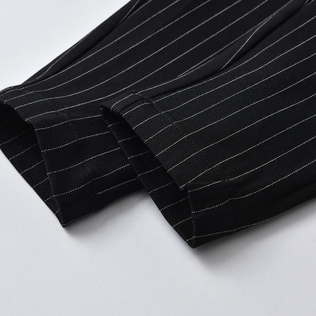 2 Pieces Set Baby Boys Birthday Party Solid Color Bow Shirts And Striped Jumpsuits Wholesale 21110935