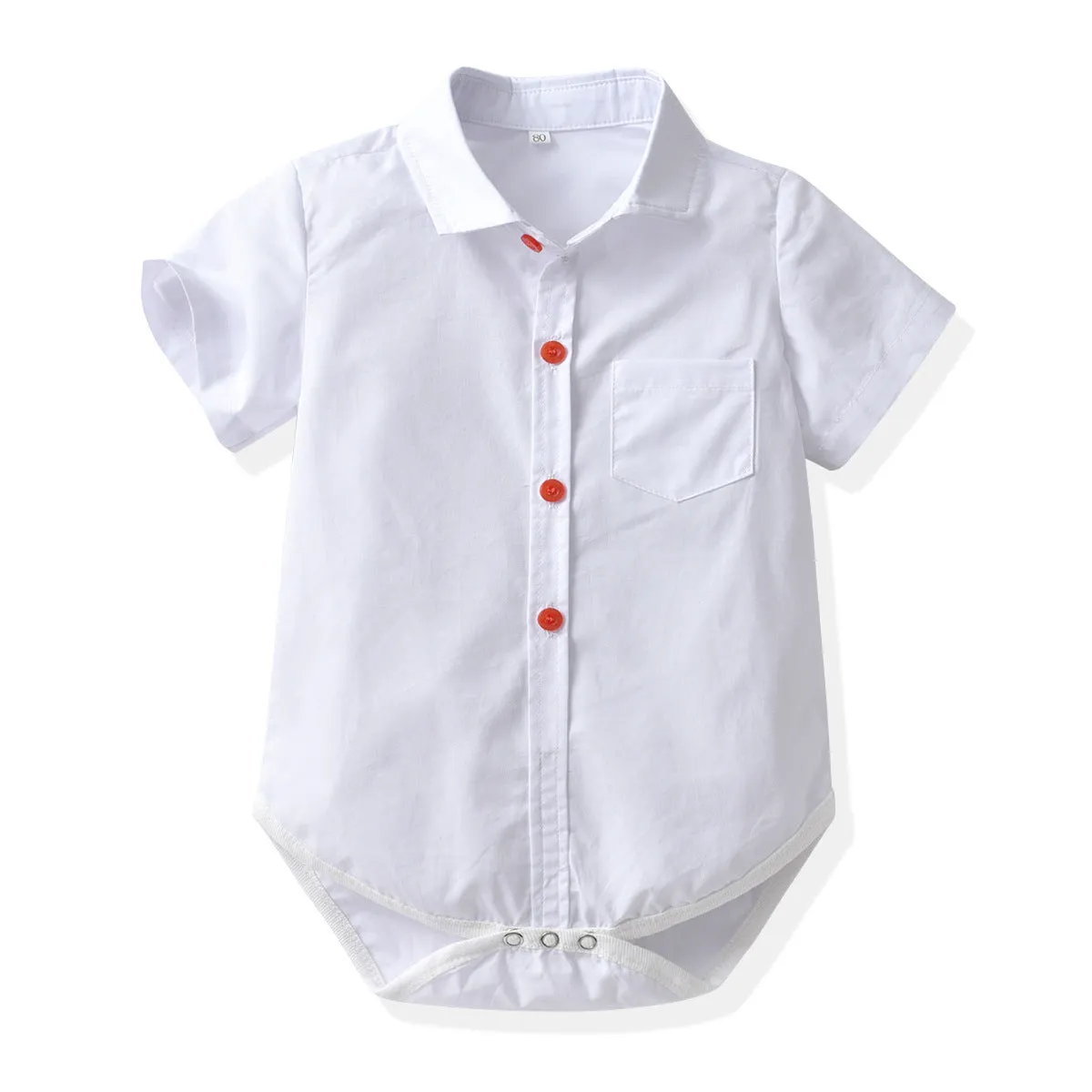 2 Pieces Set Baby Boys Birthday Party Solid Color Checked Bow Rompers Wholesale 220531152