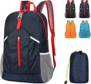 20L Lightweight Foldable Water Resistant Packable Travel Small Hiking Backpack Daypack for Men Women(Dark Blue)