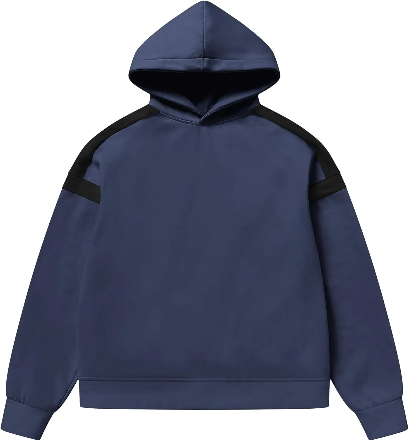ABOCIW Womens Fleece Oversized Hoodie Sweatshirt Colour Block Panelling Long Sleeve Sweaters Pullover Tops