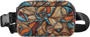 Abstract Pattern Fanny Pack Water Resistant, Women Men Waist Pack Sling Bag Purse for Travel Hiking