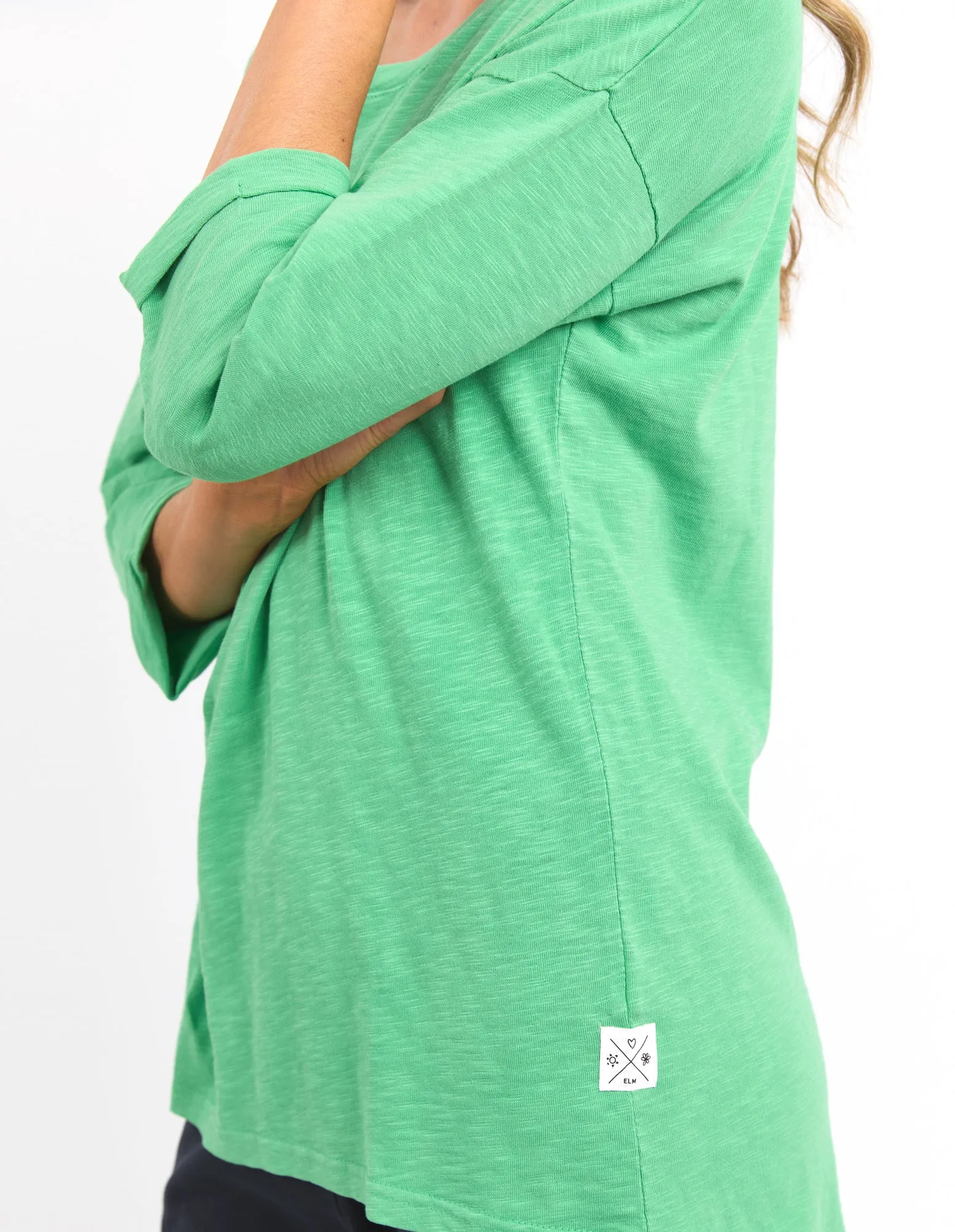 Annie 3/4 Sleeve Tee Greenbriar