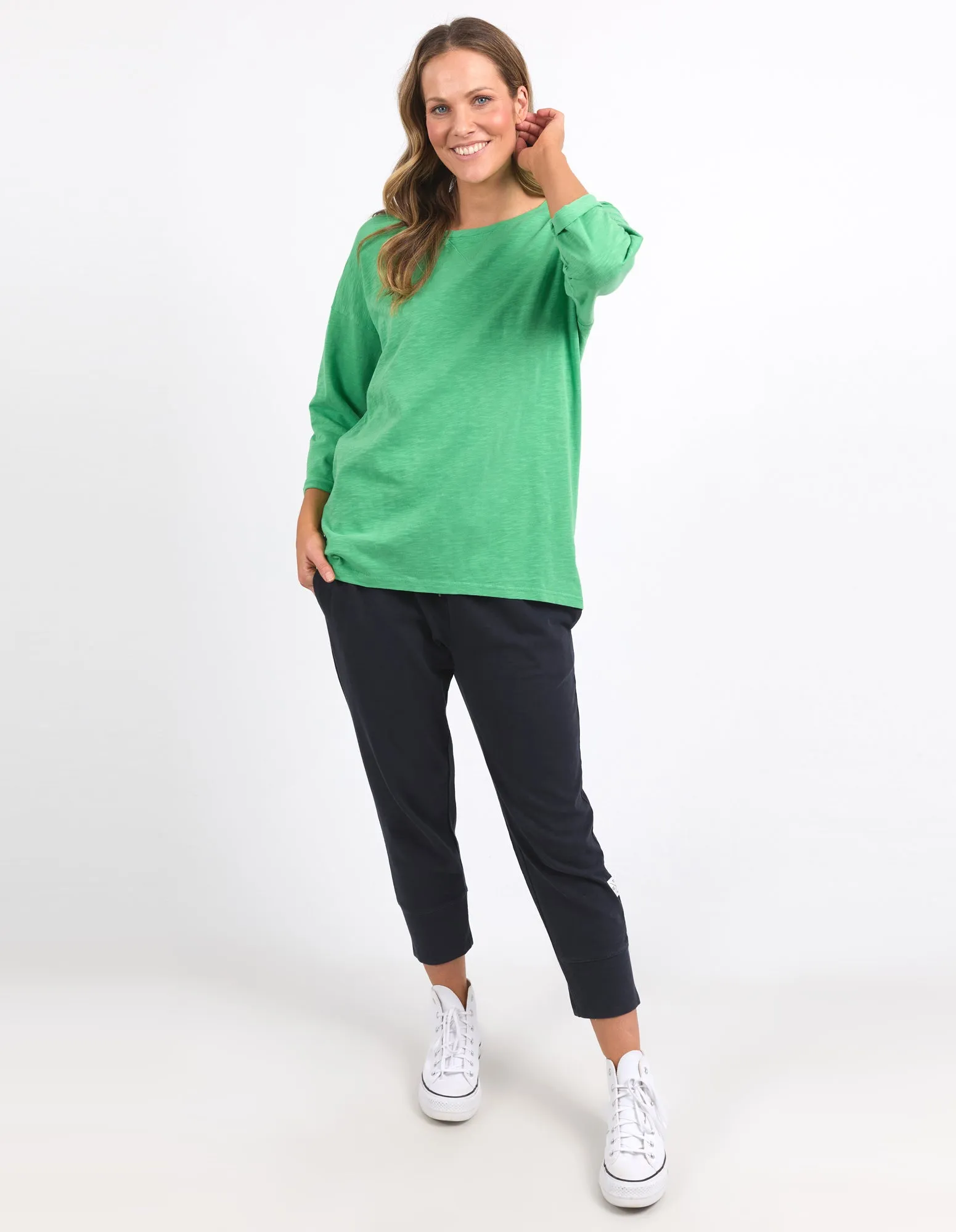 Annie 3/4 Sleeve Tee Greenbriar