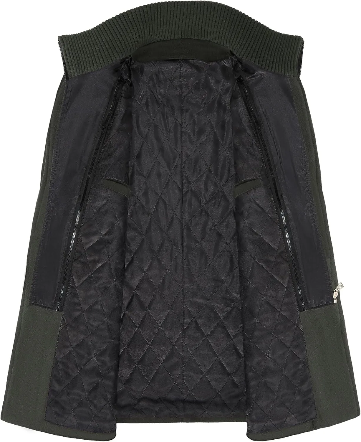 APTRO Men's Pea Coat Wool Jacket Windbreaker Single Breasted Winter Coat