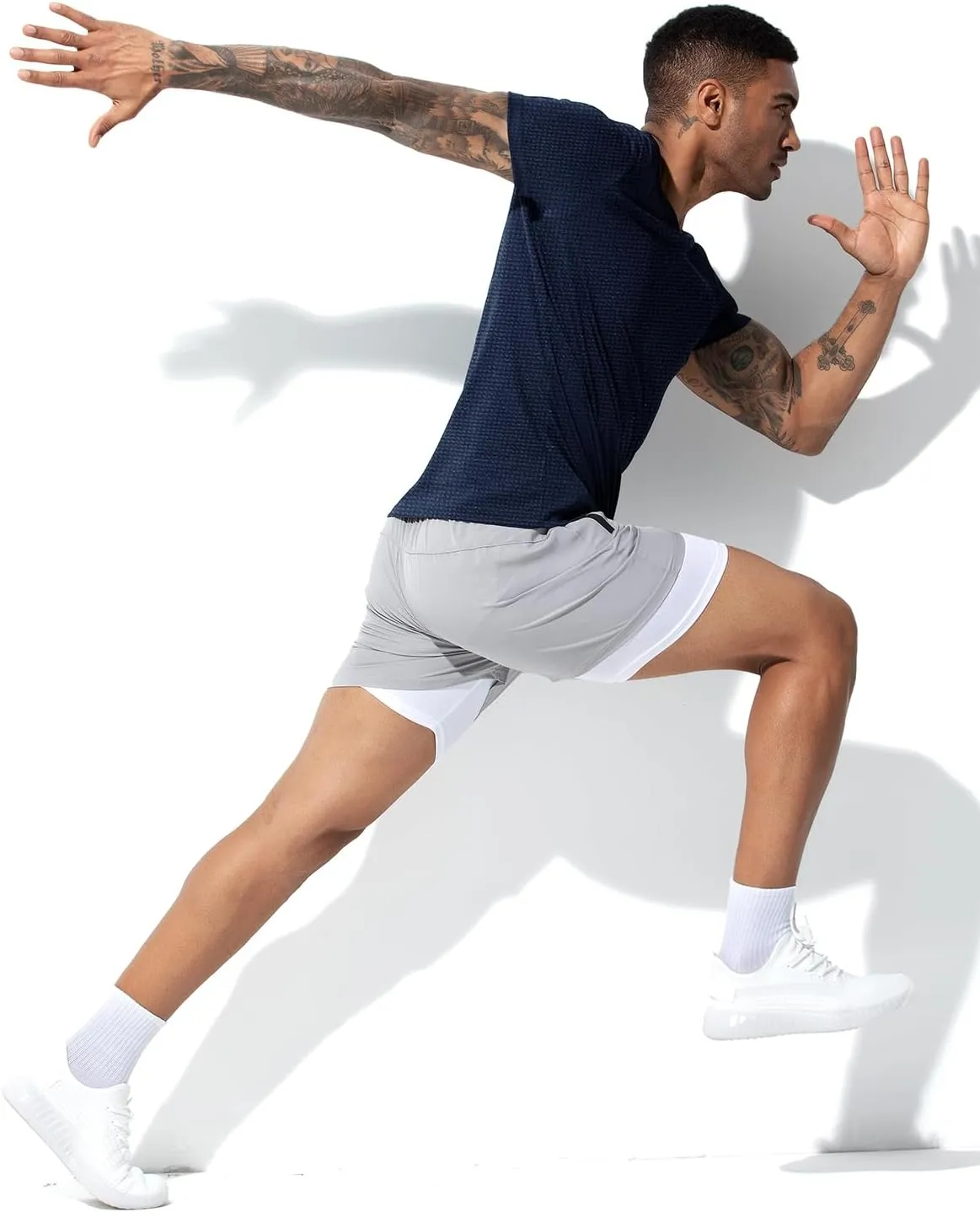 Arjen Kroos Mens Workout Shirts Dry Fit Gym Short Sleeve T-Shirt Moisture Wicking Active Athletic Performance Running Shirts