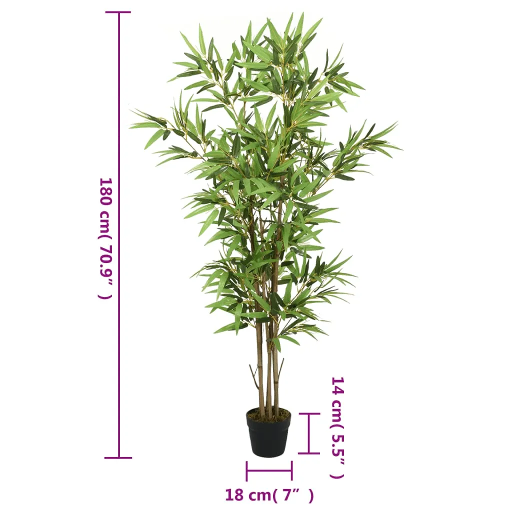 Artificial Bamboo Tree 1288 Leaves 180 cm Green