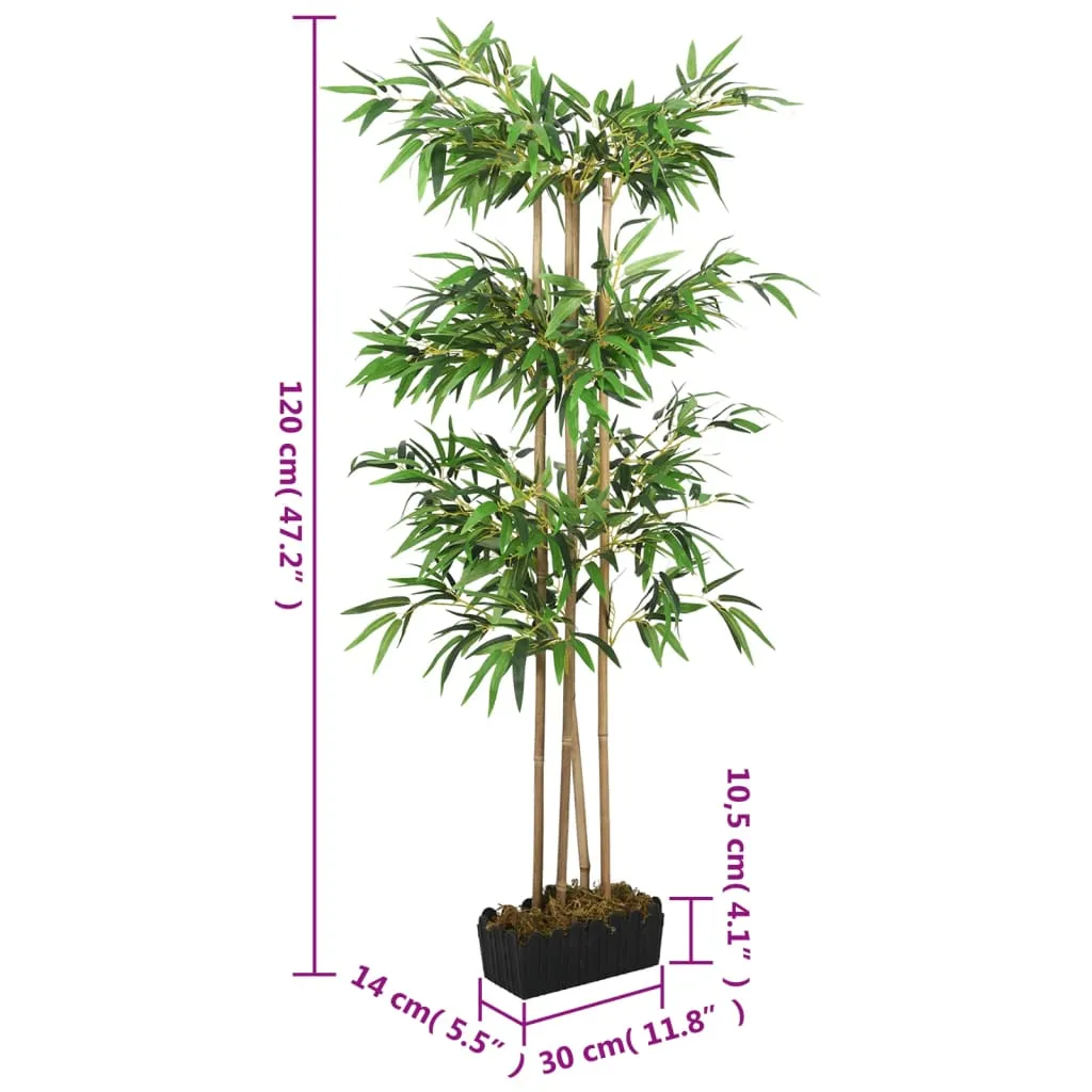 Artificial Bamboo Tree 760 Leaves 120 cm Green