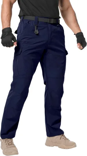 Arunlluta Mens Tactical Pants, Ripstop Water Resistant Cargo Work Pants for Men, Stretch Hiking Pants Lightweight