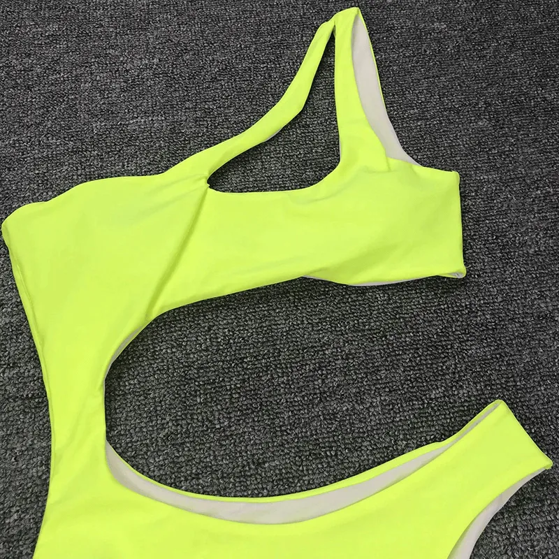 Asymmetric Bikinis For Women / Sexy One Piece Swimsuit / Stylish Female Monokini