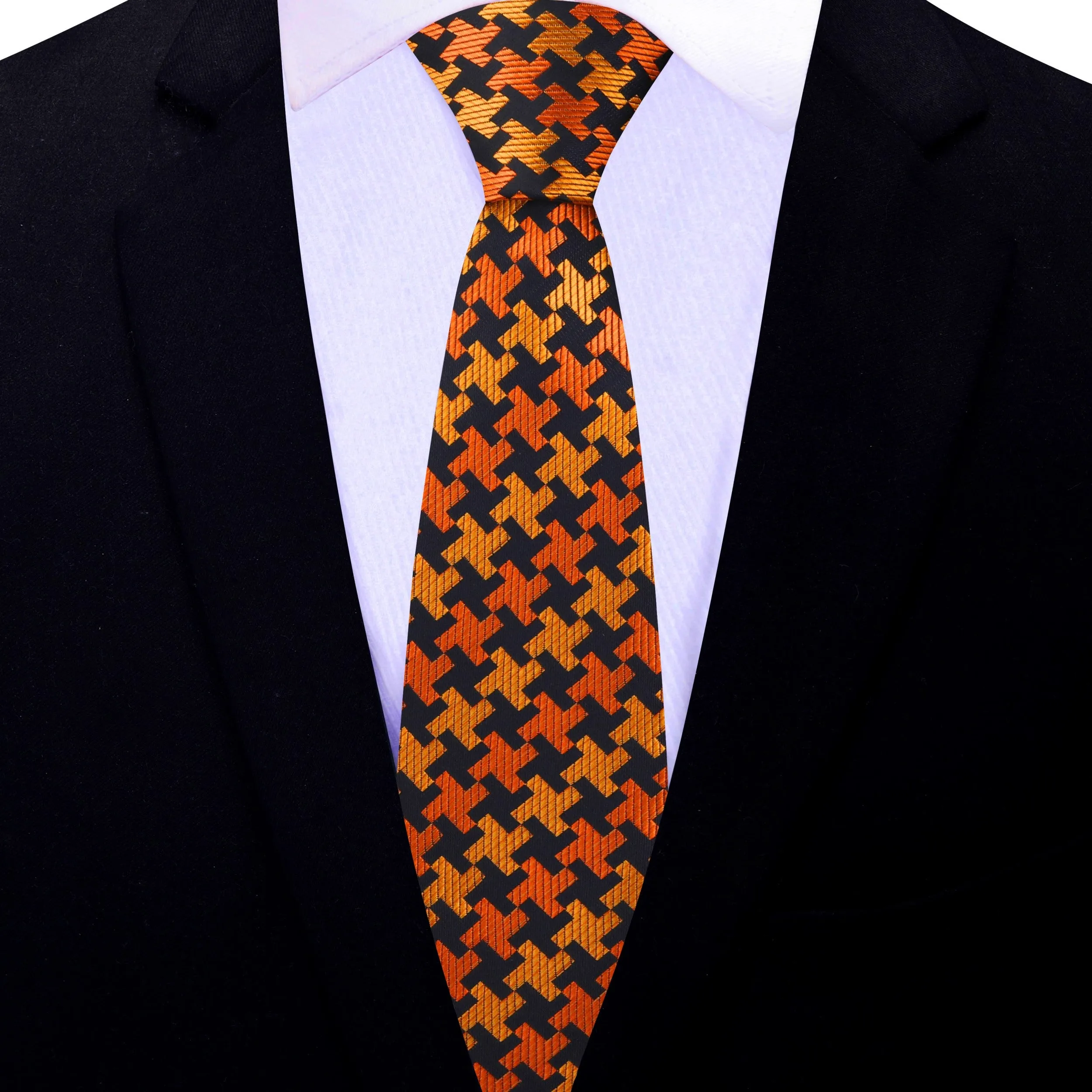 Aura Houndstooth Necktie