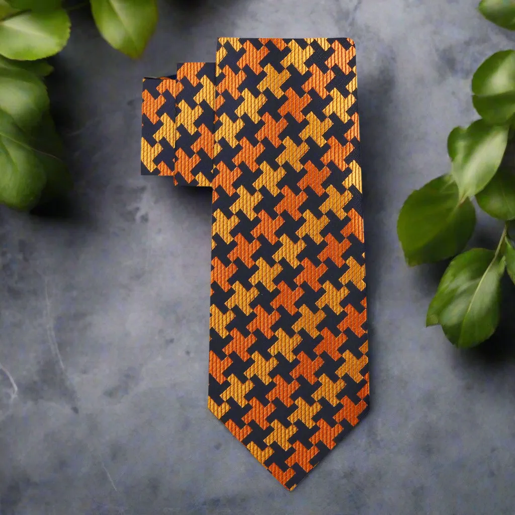 Aura Houndstooth Necktie