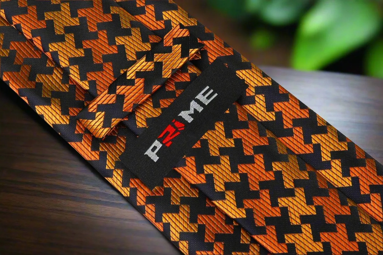 Aura Houndstooth Necktie