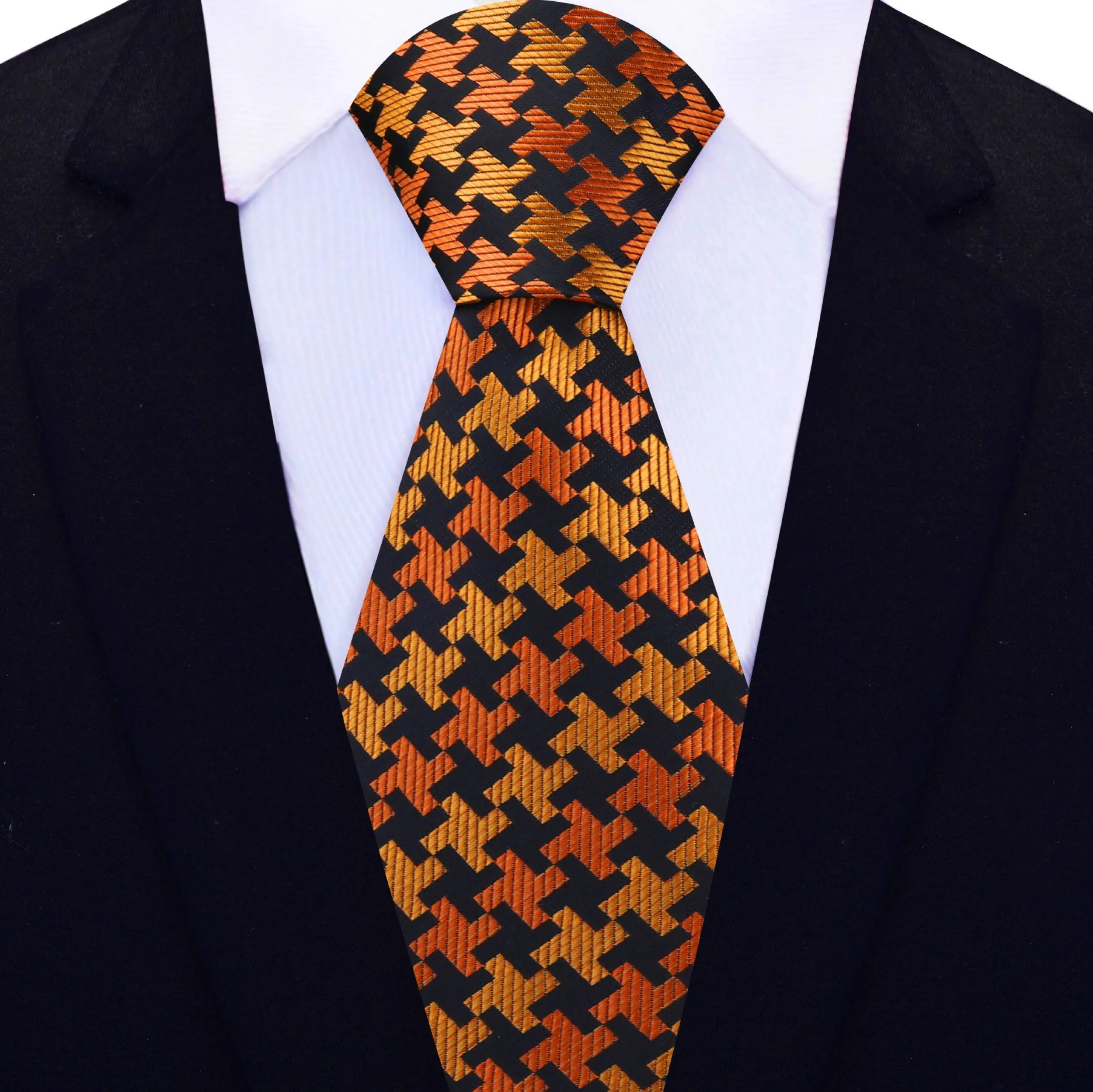 Aura Houndstooth Necktie