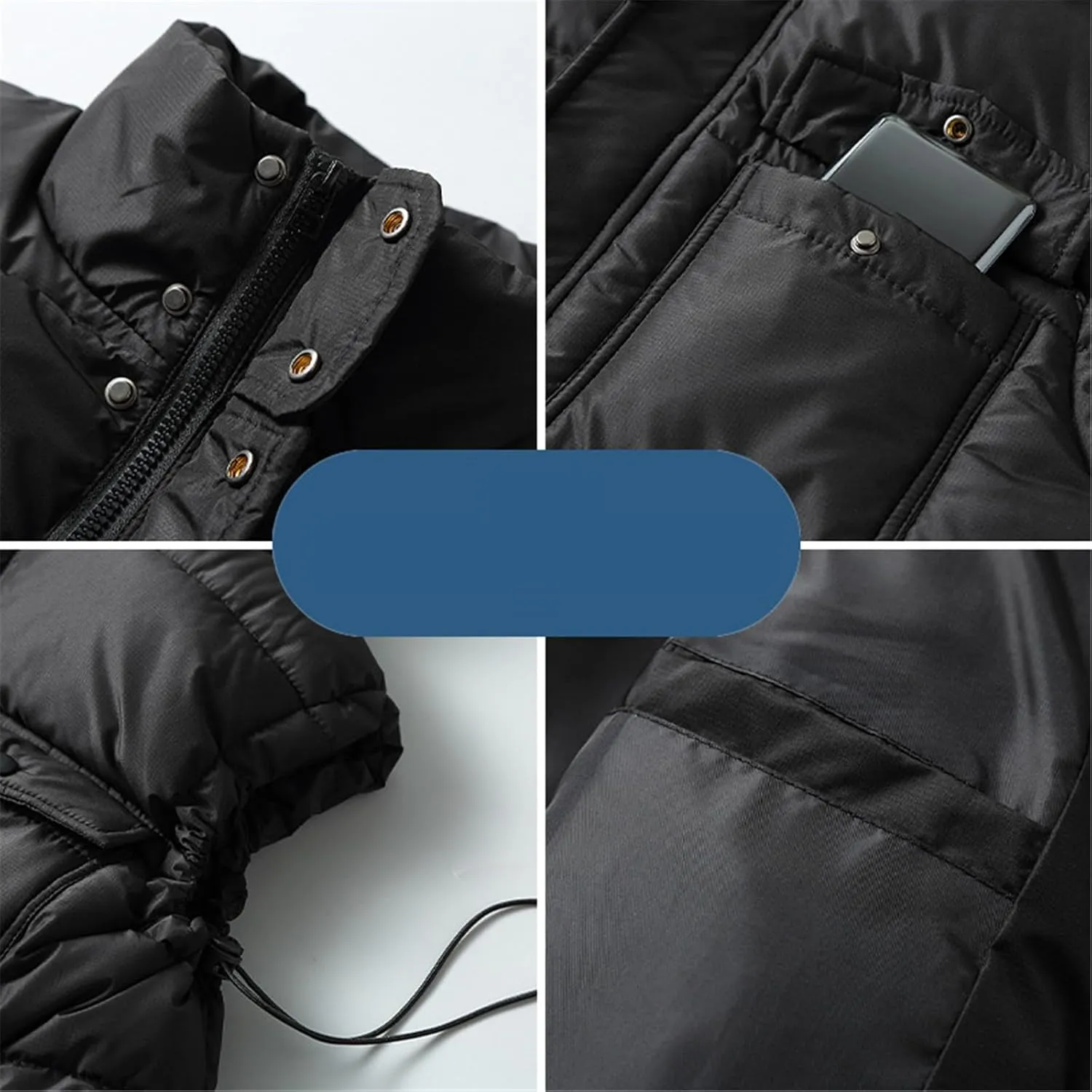 Autumn Winter Plus Size Sleeveless Jackets Men Thick Warm Plus Size Cotton Padded Vest Male Coat