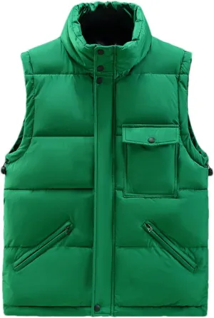 Autumn Winter Plus Size Sleeveless Jackets Men Thick Warm Plus Size Cotton Padded Vest Male Coat