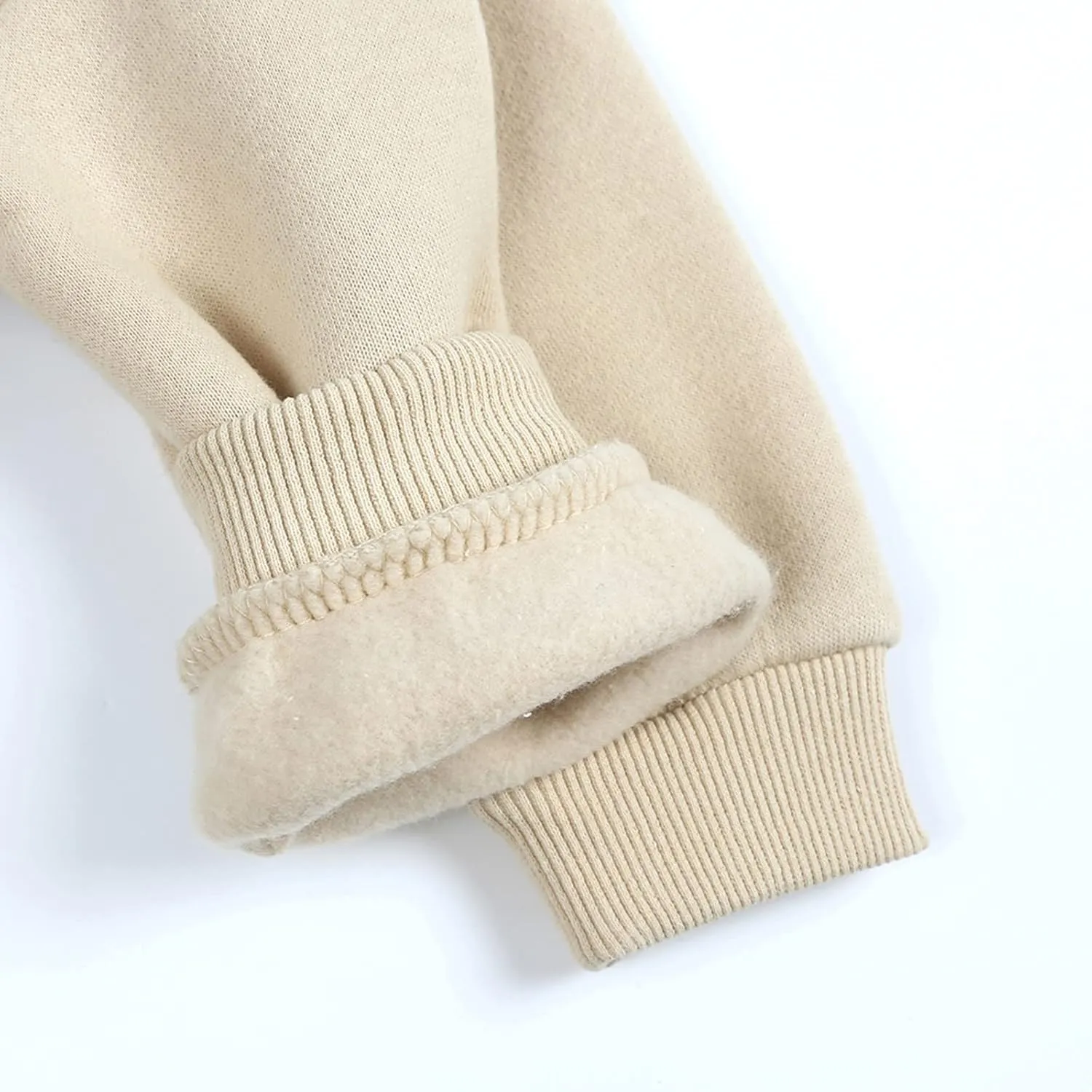 Baby Boys Girls Fleece Sweatshirt Crewneck Solid Cotton Pullover Newborn Infant Warm Basic Sweatshirt Fall Winter Top