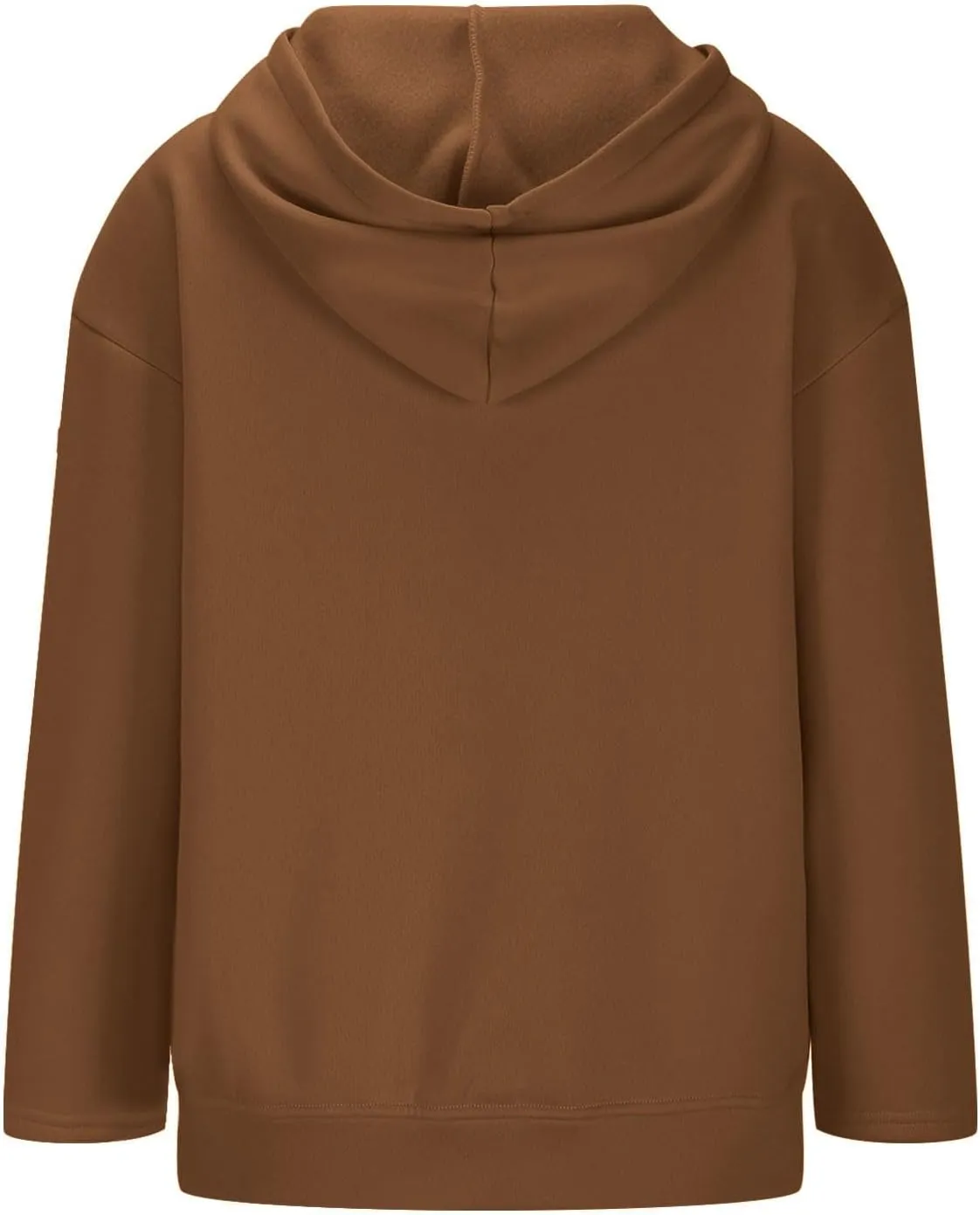 Basic Hoodies For Women Dressy Casual Loose Solid Hooded Sweatshirt With Pockets Fall Fashion Pullover Tops 2024