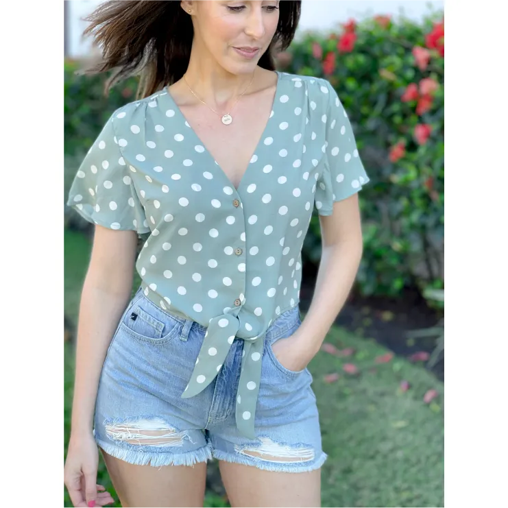 Be Your Best Crop Tie Shirt