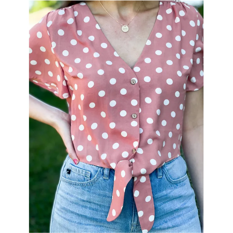 Be Your Best Crop Tie Shirt