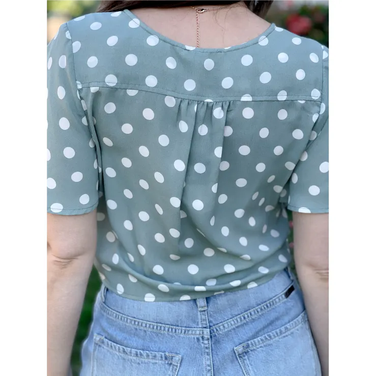 Be Your Best Crop Tie Shirt