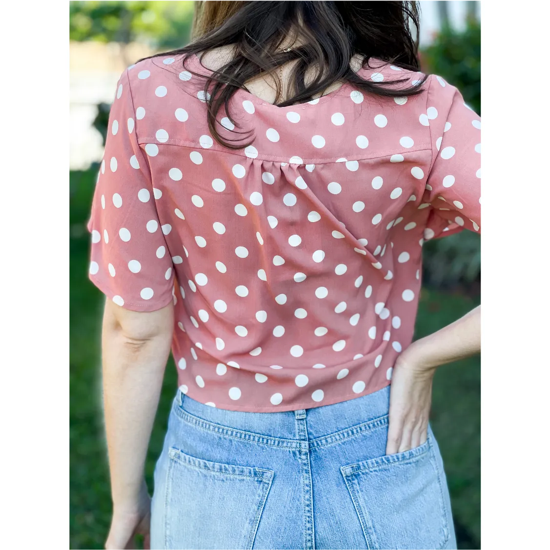 Be Your Best Crop Tie Shirt