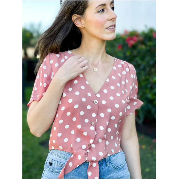 Be Your Best Crop Tie Shirt