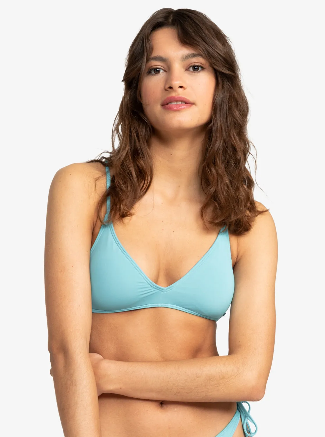 Beach Classics Athletic Triangle Bikini Top - Maui Blue