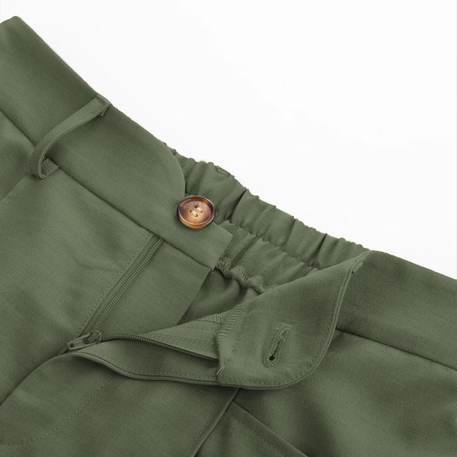 Belle Poque Women's Business Casual Pants High Waisted Wide Leg Work Pants for Women with Pockets