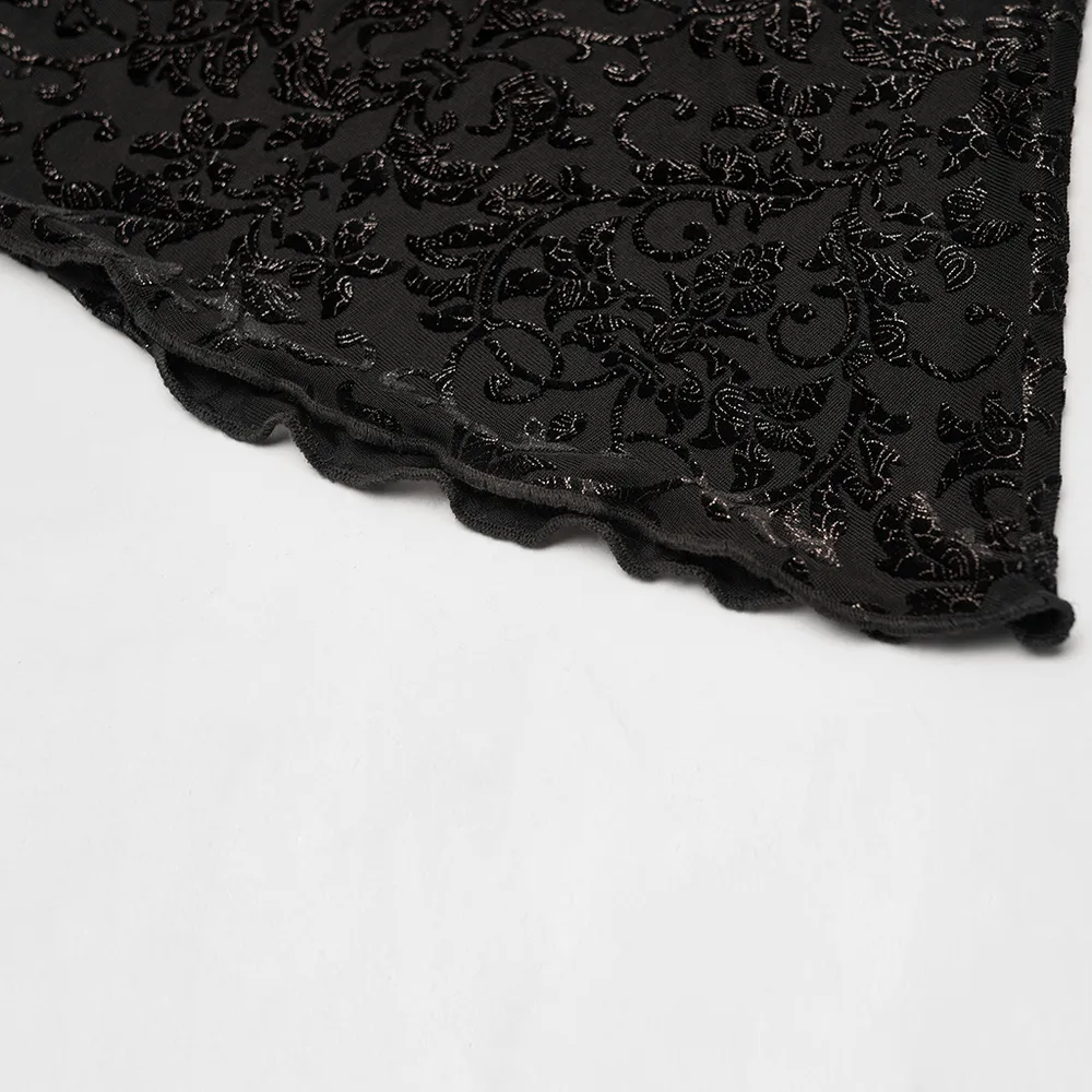 Black Lace Bell-Bottoms for Trendy Evening Wear