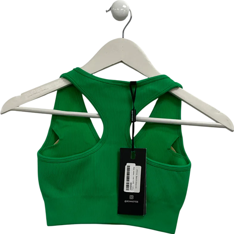 bo tee Green Stella Seamless Plunge Bra UK XS