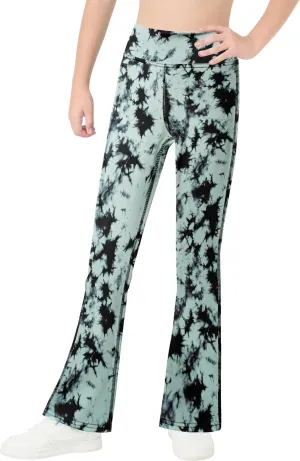 Bootcut Leggings for Girls High Waist Soft Stretch Women Yoga Pants Teen Dance Running Black Pink Dark Blue Maroon White