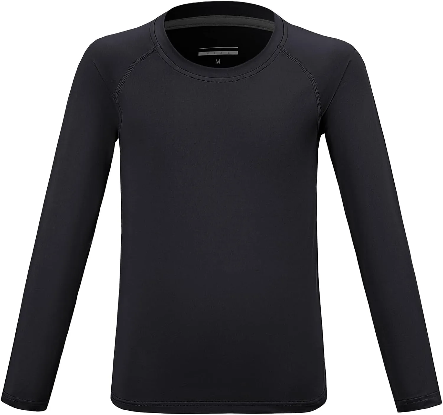Boys Compression Long Sleeve Shirt Quick Dry Youth Athletic Baselayer Undershirt for Baseball Football