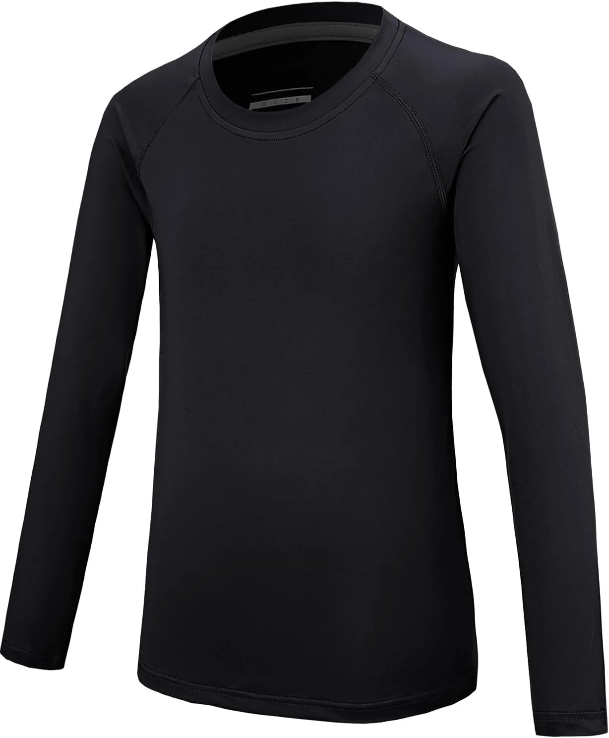 Boys Compression Long Sleeve Shirt Quick Dry Youth Athletic Baselayer Undershirt for Baseball Football