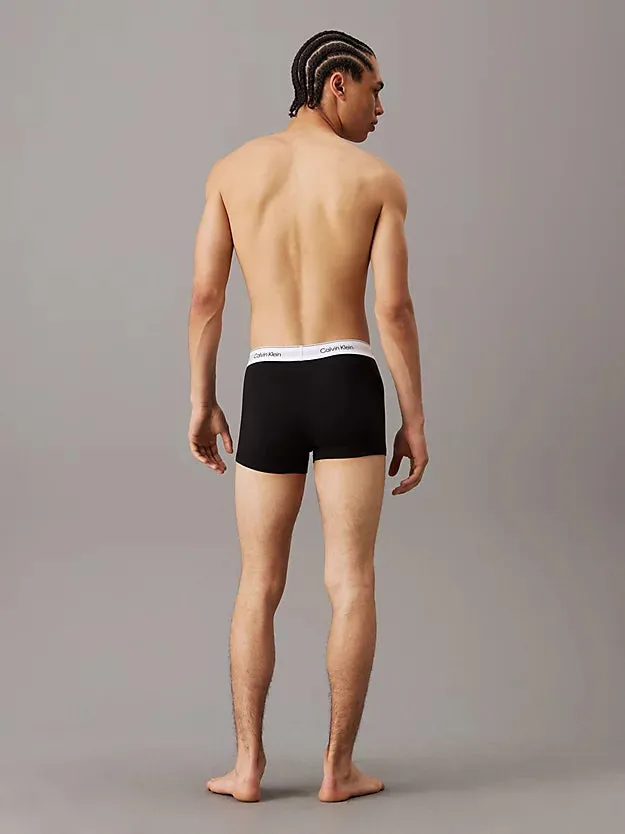 Calvin Klein 3 Pack Men's Modern Cotton Trunks - Grey Heather/White/Black