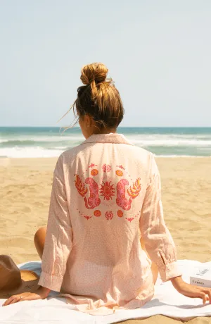 Camisa Manga Larga Estampado Jaguares, Colección Pacifico de Bari Swimwear
