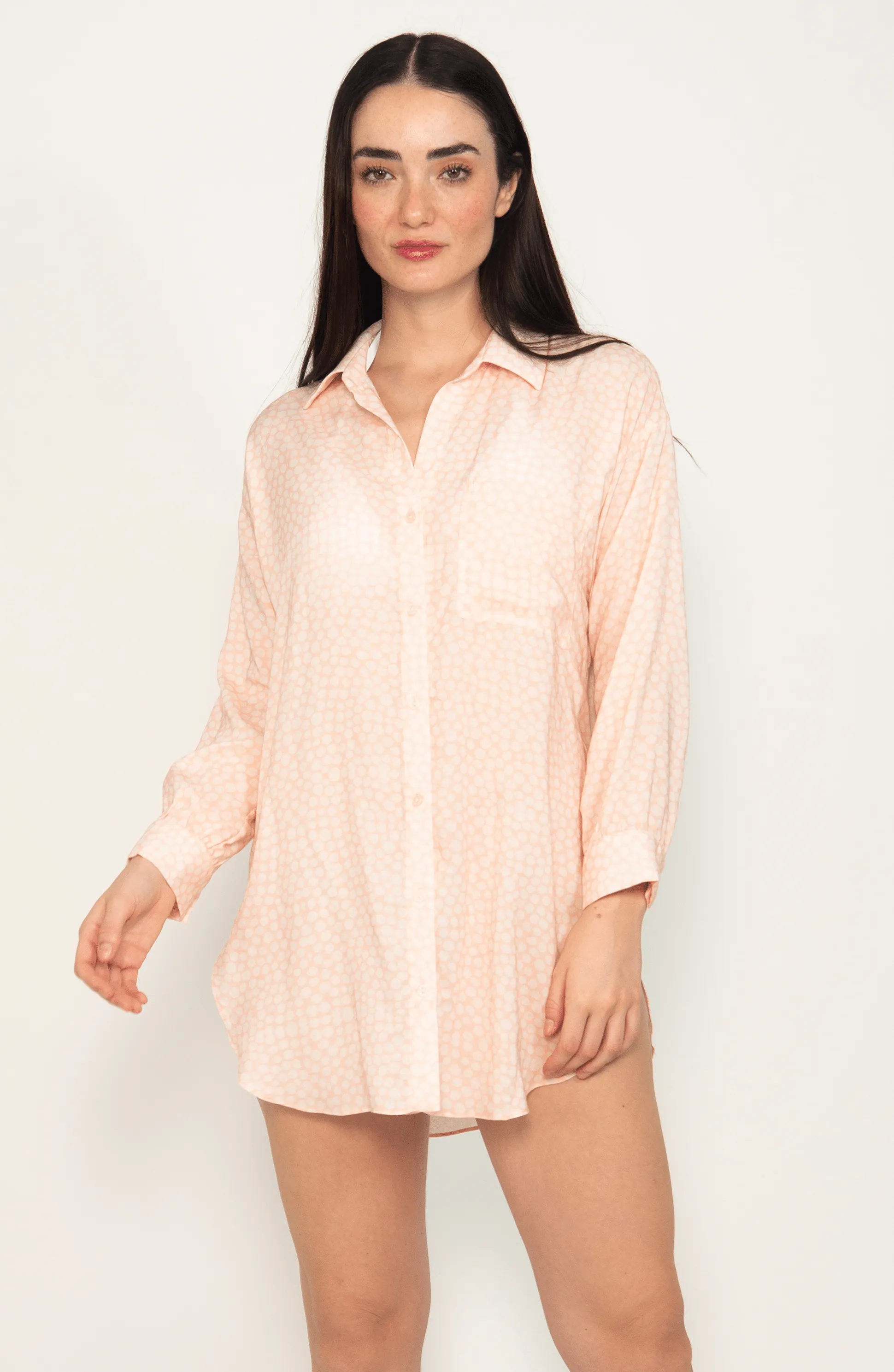 Camisa Manga Larga Estampado Jaguares, Colección Pacifico de Bari Swimwear