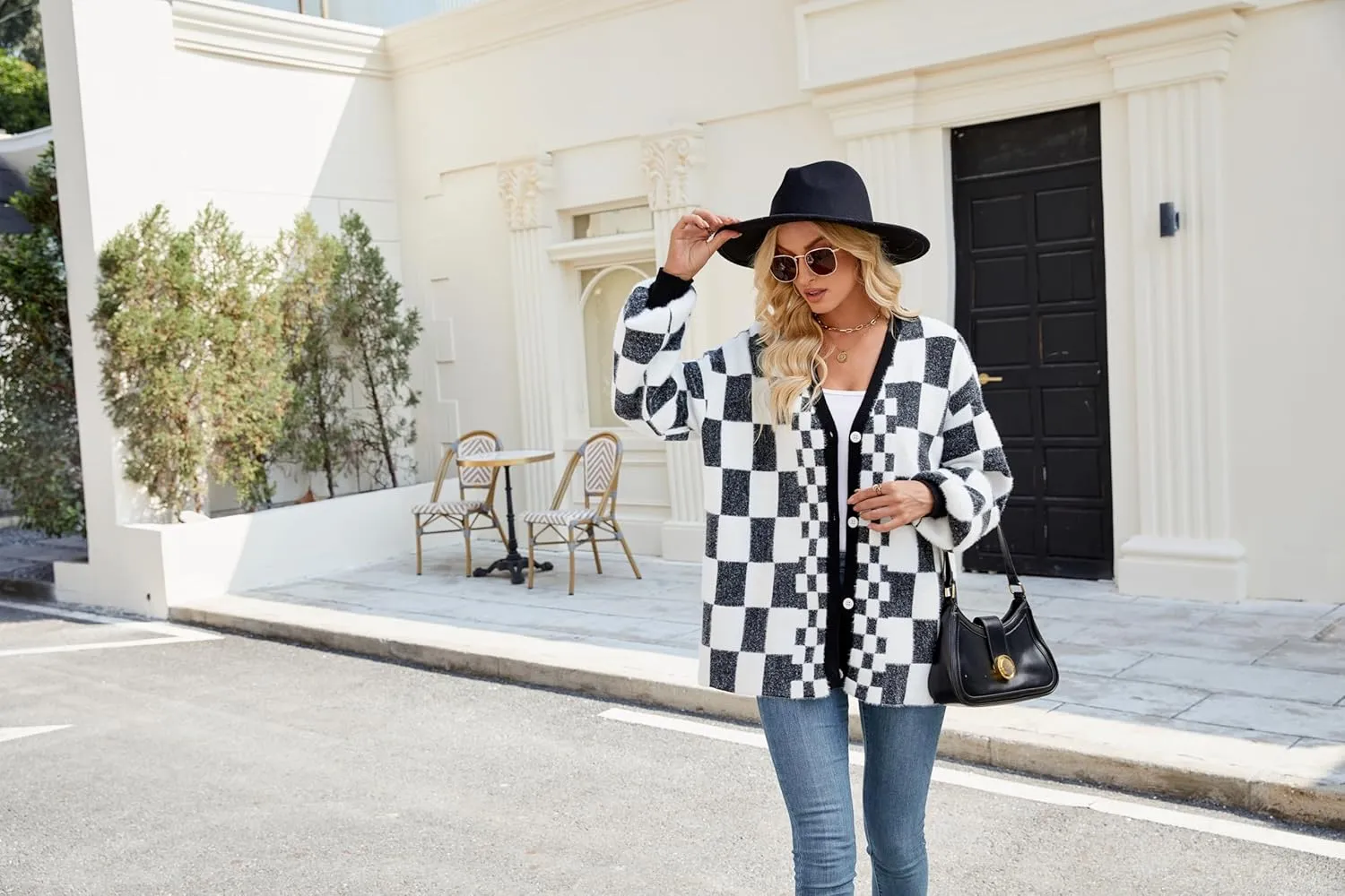 Cardigan Sweaters for Women, Women's Long Sleeve Oversized Open Front Cardigan Button Down Ribbed Loose Knit Outerwear