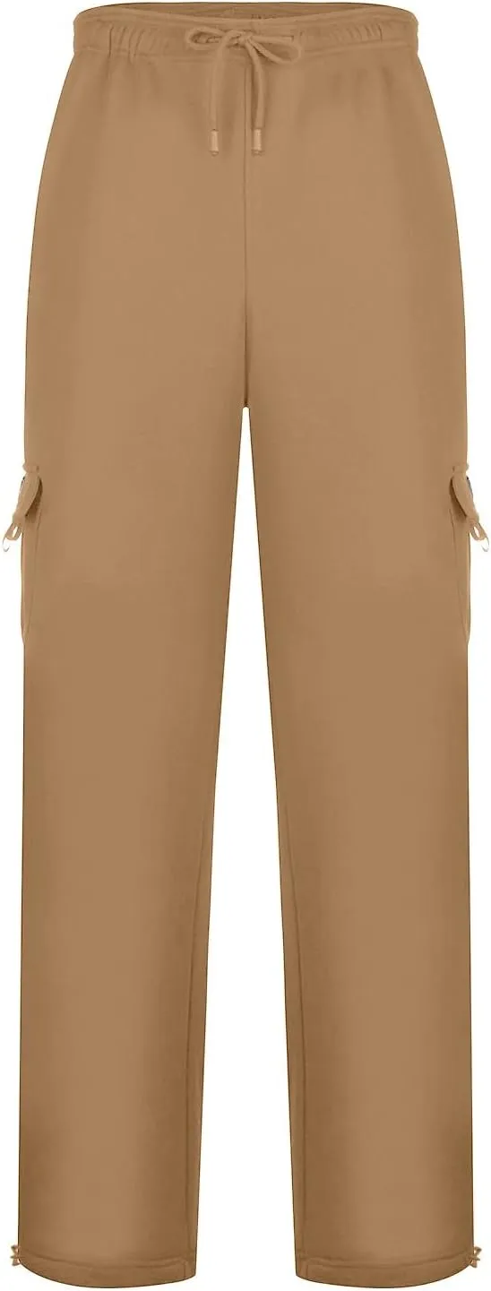 Cargo Pants for Men, Stretch Casual Joggers Athletic Pants, Cotton Loose Fit Baggy Pants Straight Leg Sweatpants