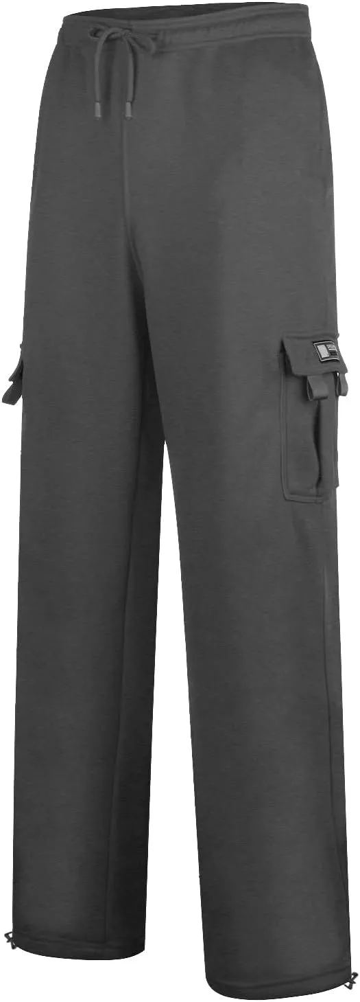 Cargo Pants for Men, Stretch Casual Joggers Athletic Pants, Cotton Loose Fit Baggy Pants Straight Leg Sweatpants