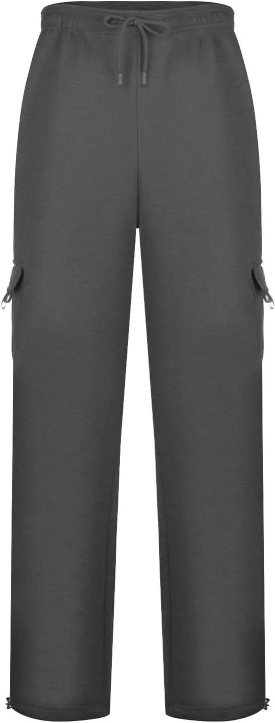 Cargo Pants for Men, Stretch Casual Joggers Athletic Pants, Cotton Loose Fit Baggy Pants Straight Leg Sweatpants