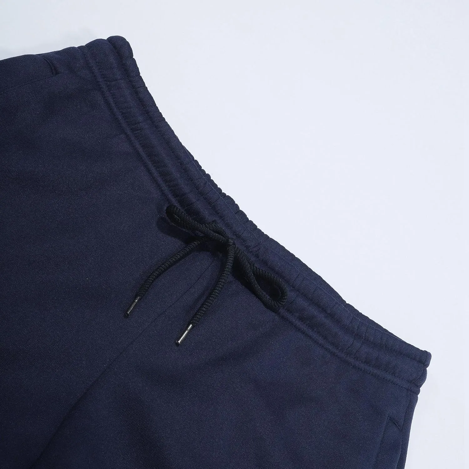 Cargo Sweatpants for Men Heavyweight Fleece Baggy Elastic Waist Drawstring Joggers Fall Trousers with Pockets