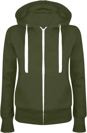 Ceboyel Women Zip Up Hoodies 2023 Drawstring Hooded Sweatshirts Long Sleeve Thin Jackets Lightweight trendy 2025 Fall Clothes