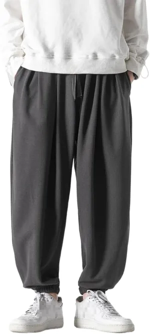 Chinese Style Loose Plus Size Harem Pants Spring Harajuku Casual Sports Trousers Men Sweatpants Joggers Male