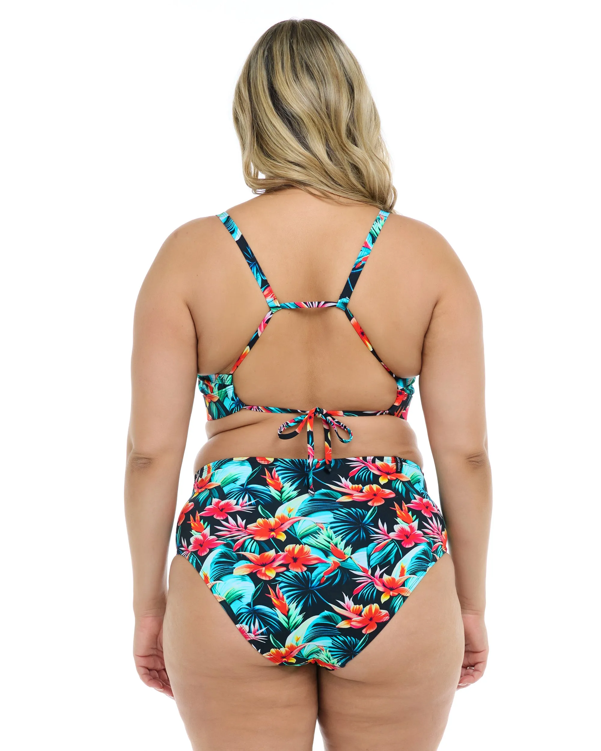 Colola Drew Plus Size Swim Top - Colola / Black