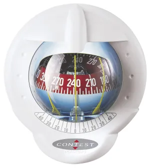 CONTEST 101 SAILBOAT COMPASS - WHITE WITH RED CARD