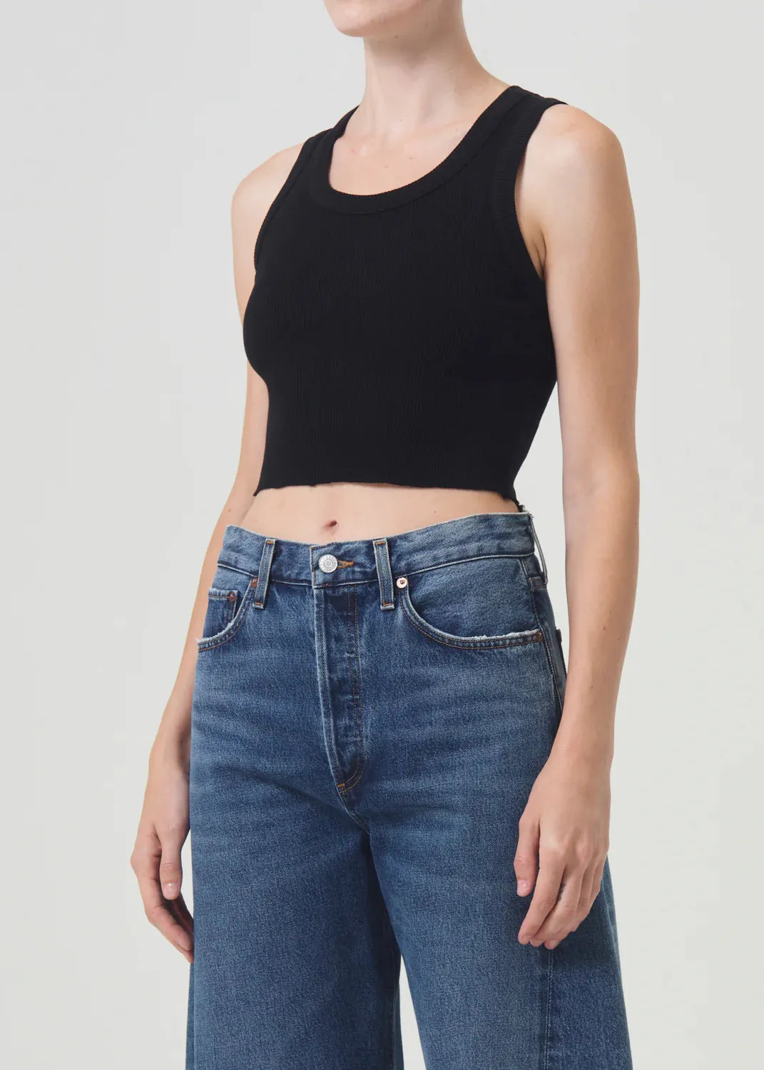 Cropped Poppy Tank