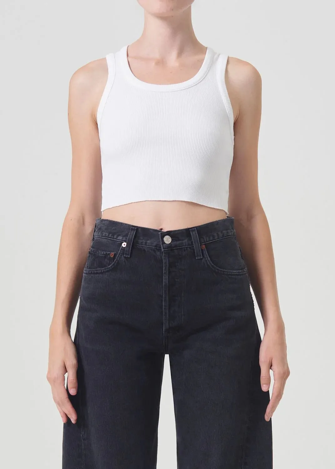 Cropped Poppy Tank