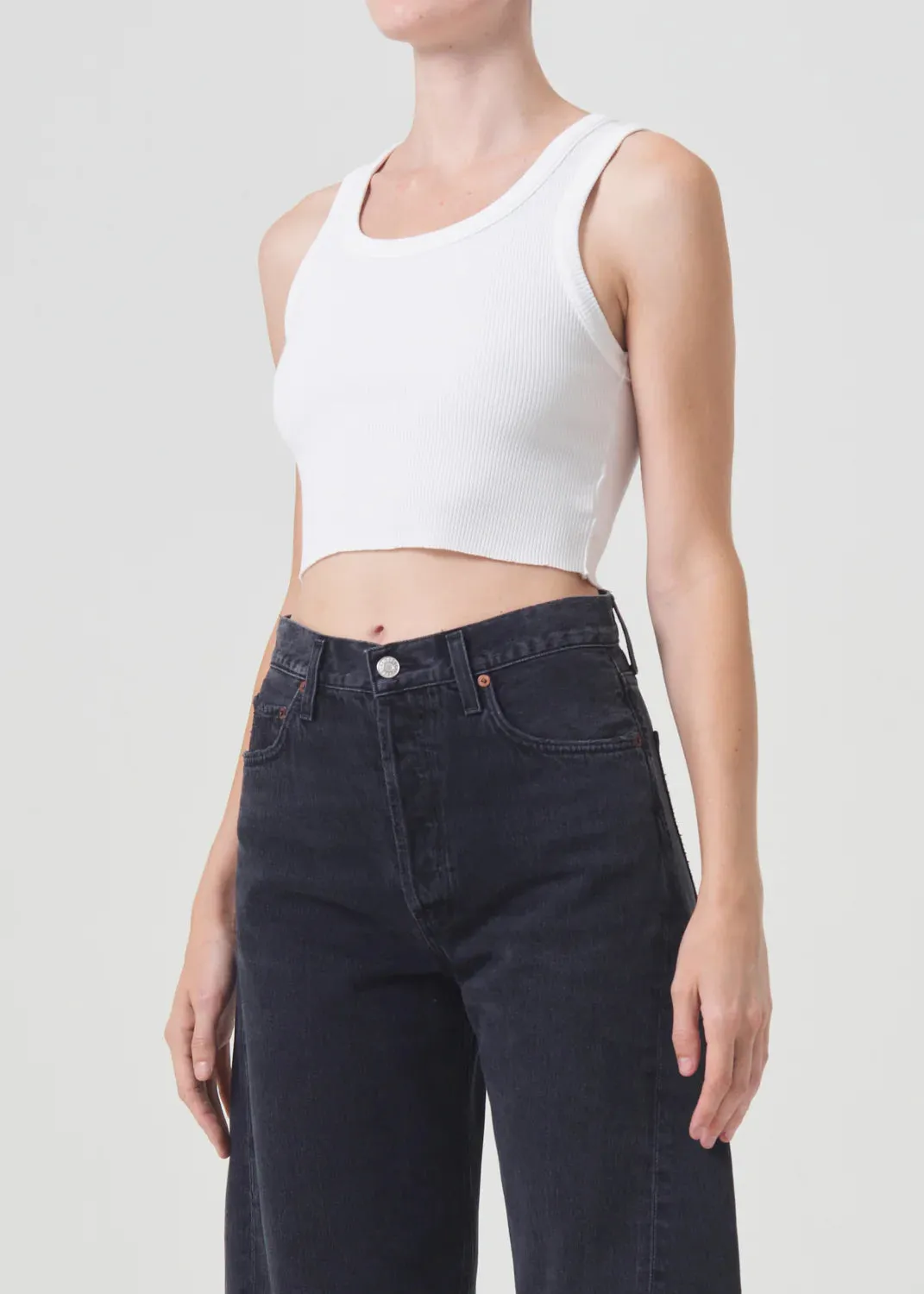 Cropped Poppy Tank