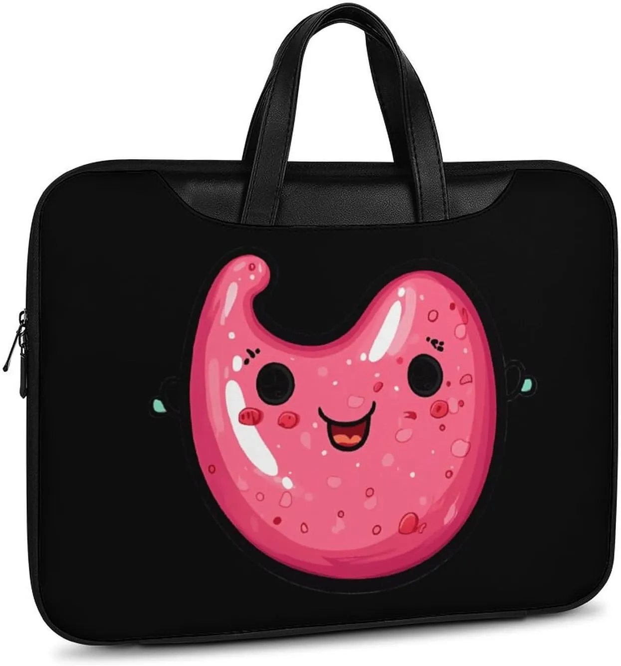 Cute Stomach Leather Bag Laptop Case Slim Water Resistant Computer Bags with Handle Briefcase for Work